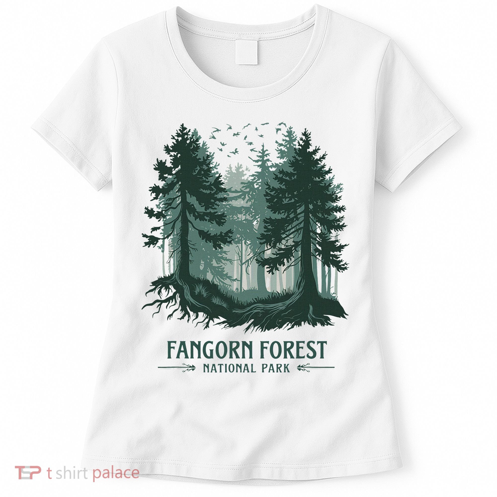 Fangorn Forest National Park Bookworms Saying Women's T-Shirt