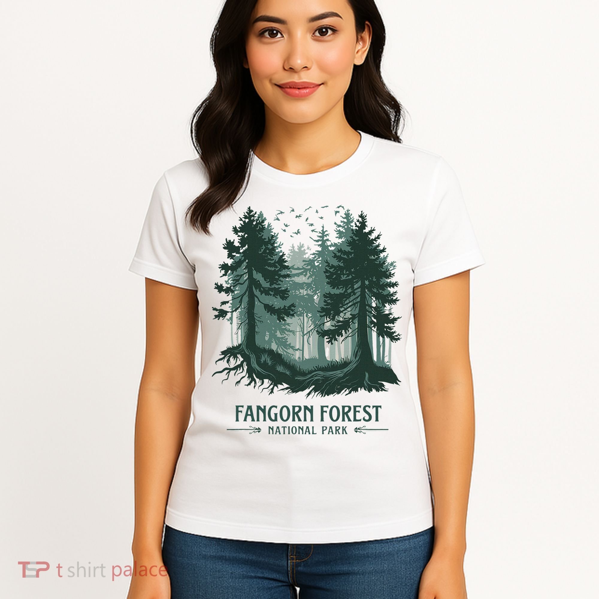 Fangorn Forest National Park Bookworms Saying Women's T-Shirt