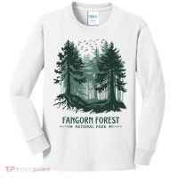 Fangorn Forest National Park Bookworms Saying Kids Long Sleeve Shirt thumb 0