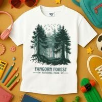 Fangorn Forest National Park Bookworms Saying Kids T-Shirt thumb 3