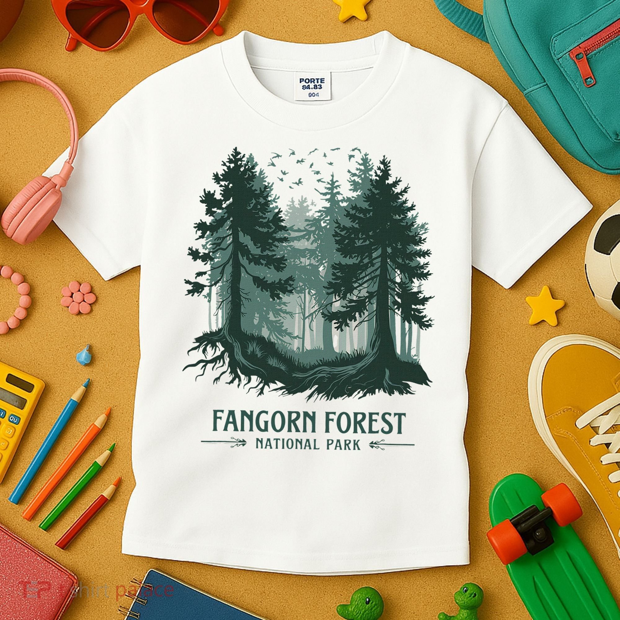 Fangorn Forest National Park Bookworms Saying Kids T-Shirt