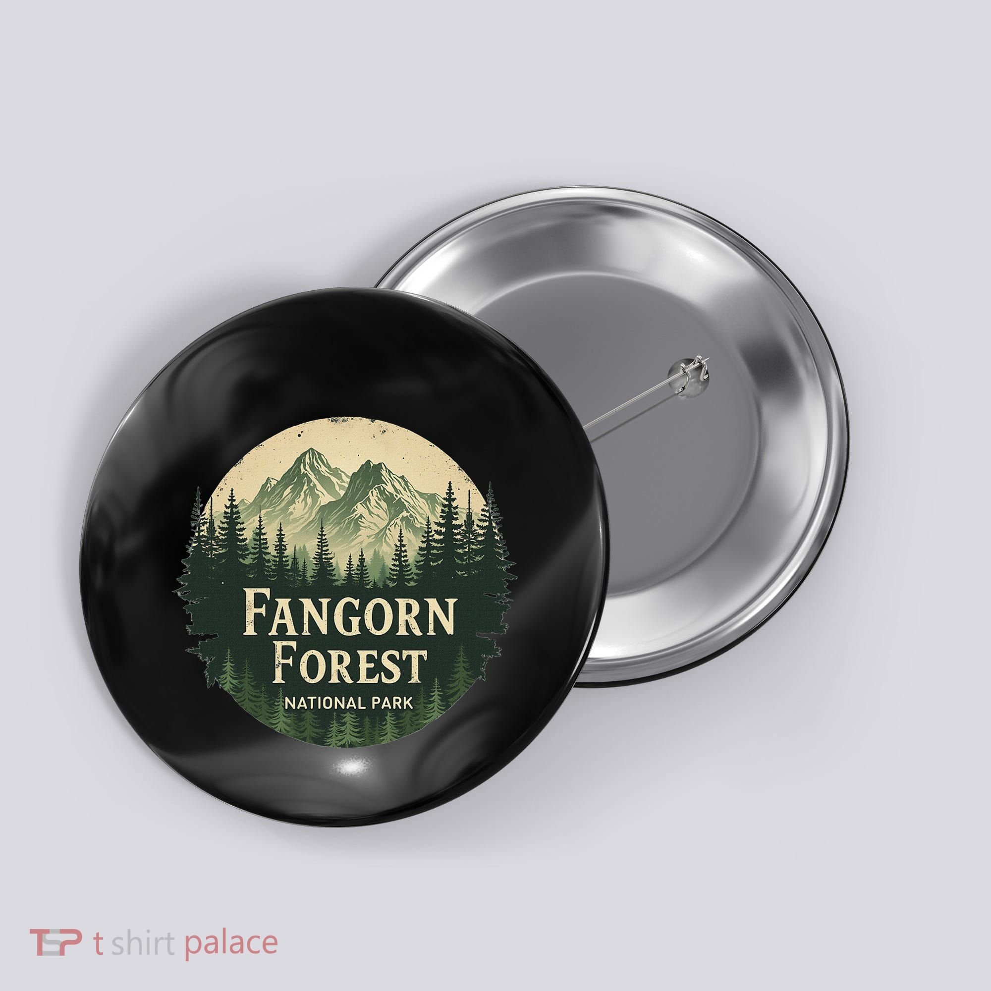 Fangorn Forest National Park Bookworms Saying Button