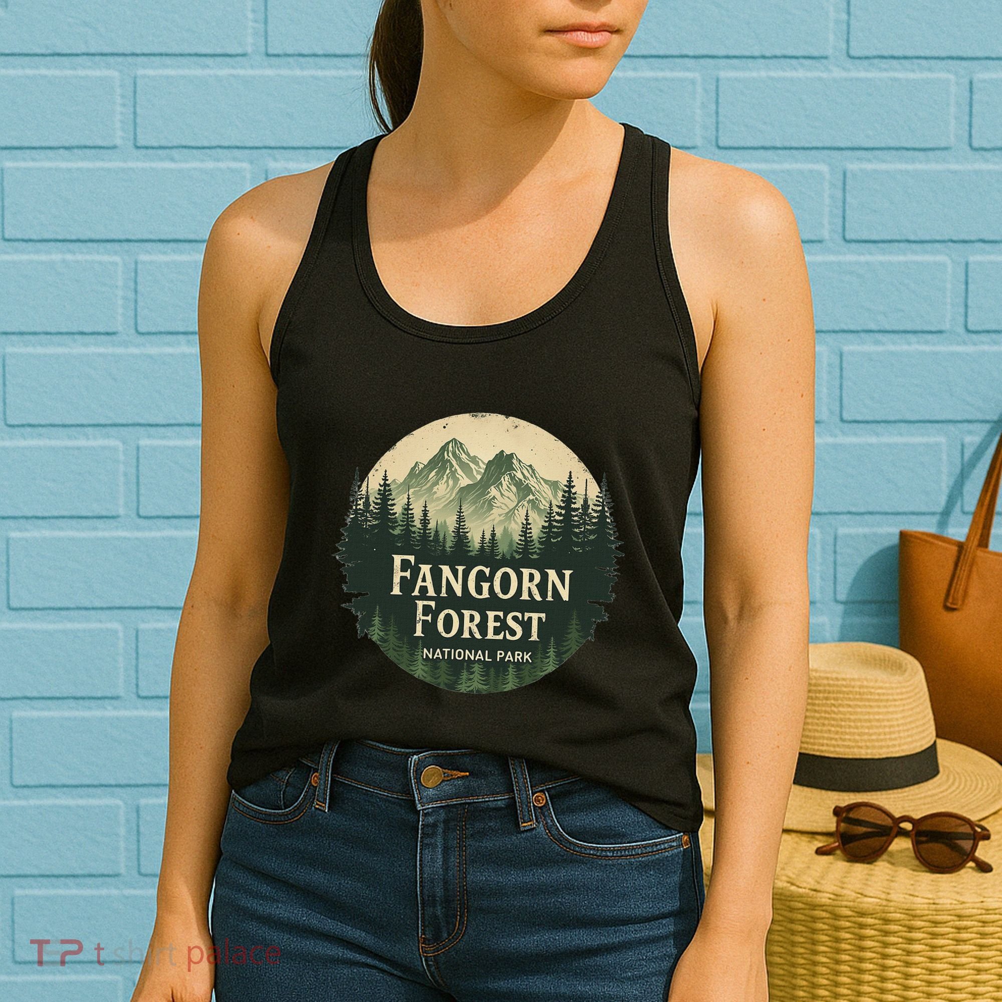 Fangorn Forest National Park Bookworms Saying Women's Tank Top