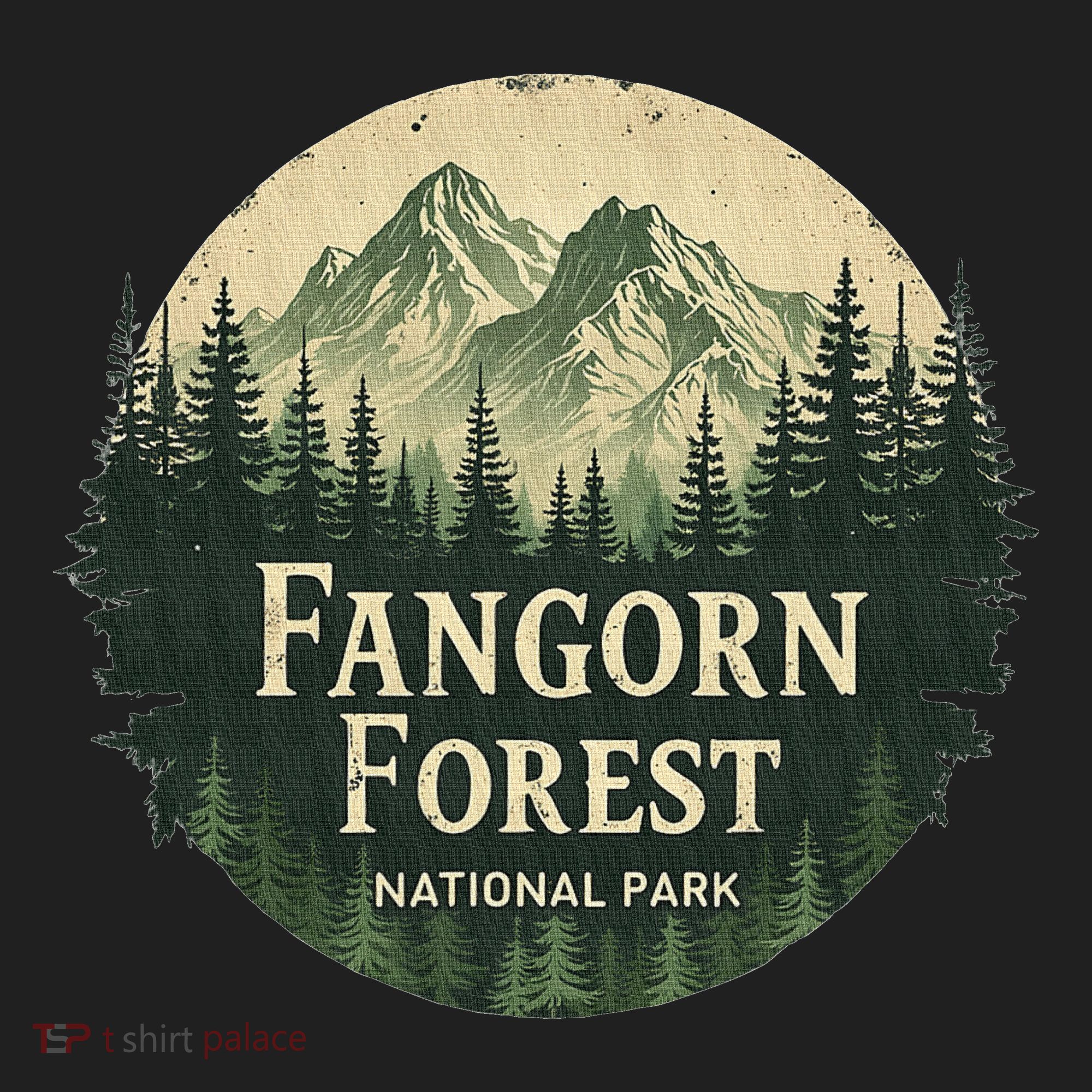 Fangorn Forest National Park Bookworms Saying Golf Towel