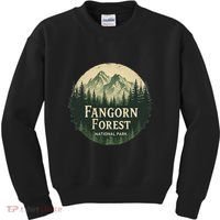Fangorn Forest National Park Bookworms Saying Kids Sweatshirt thumb 0