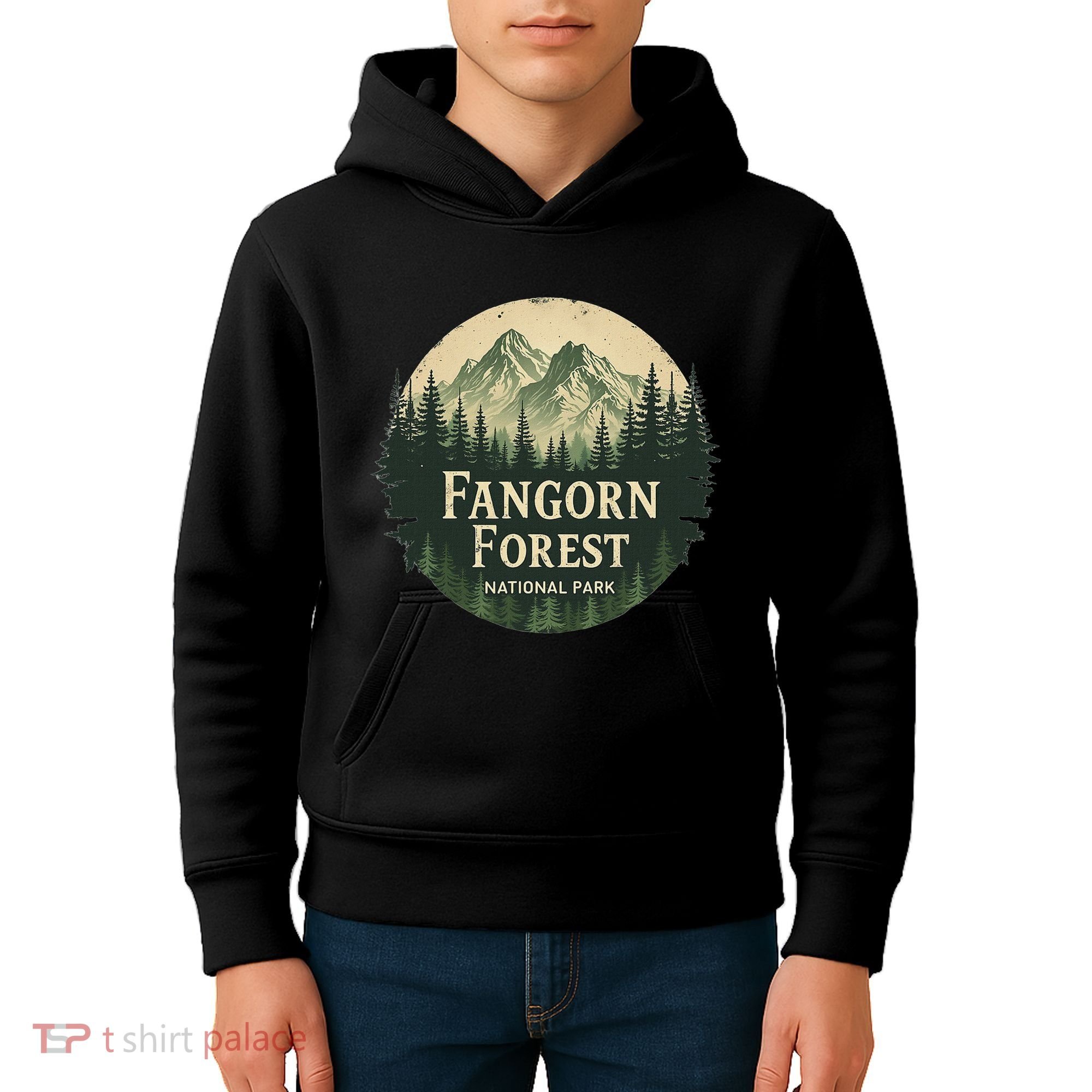 Fangorn Forest National Park Bookworms Saying Kids Hoodie