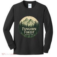 Fangorn Forest National Park Bookworms Saying Kids Long Sleeve Shirt thumb 0
