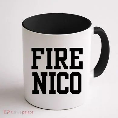 Funny Fire Nico Coffee Mug back