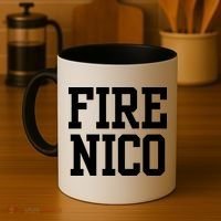 Funny Fire Nico Coffee Mug thumb 4
