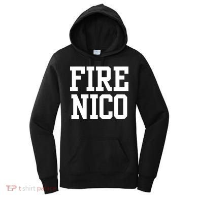 Funny Fire Nico Women's Hoodie
