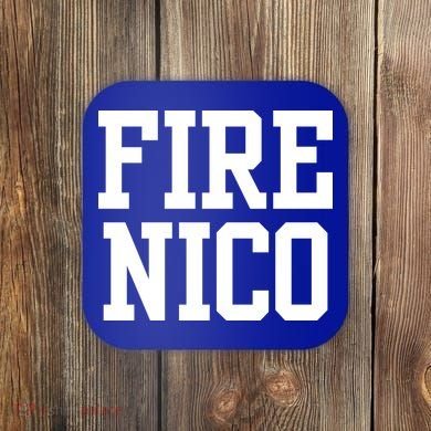 Funny Fire Nico Coaster
