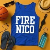 Funny Fire Nico Tank Top thumb 4