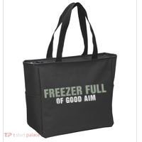 Freezer Full Of Good Aim Funny Saying Tote Bag thumb 2