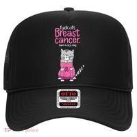 Funny Fuck Off Breast Cancer Have A Nice Day Cat Hat thumb 0