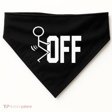 Funny Fuck Off Meme USA-Made Doggie Bandana