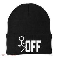 Funny Fuck Off Meme Beanie thumb 0
