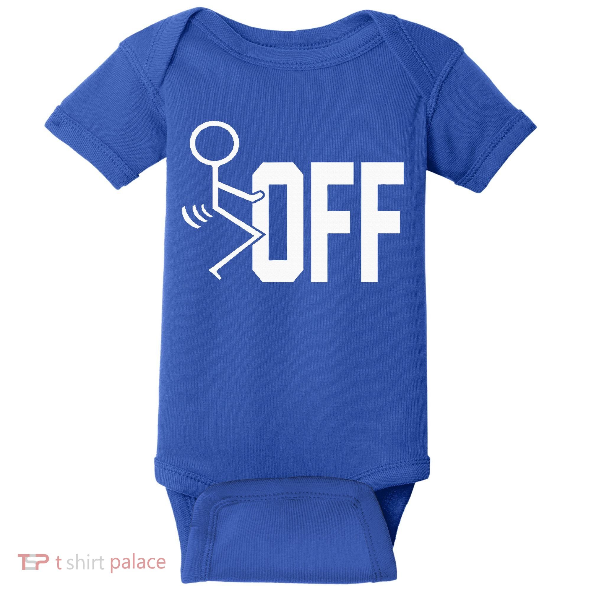 Funny Fuck Off Meme Baby Bodysuit