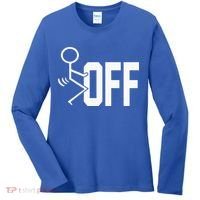Funny Fuck Off Meme Women's Long Sleeve Shirt thumb 0