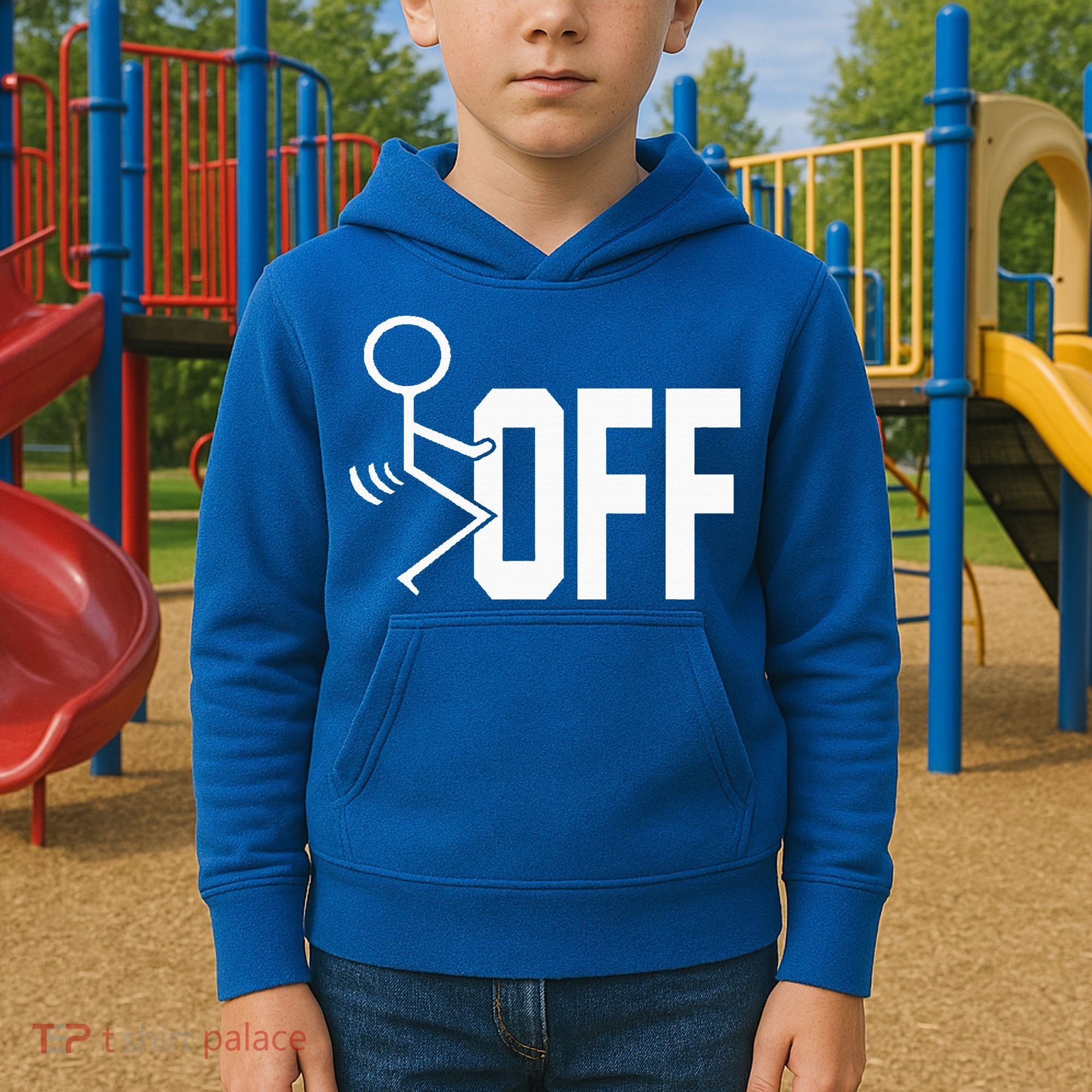 Funny Fuck Off Meme Kids Hoodie