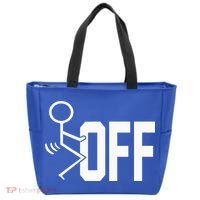 Funny Fuck Off Meme Tote Bag thumb 0