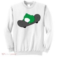 Funny Frog On Skateboard Sweatshirt thumb 0