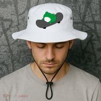 Funny Frog On Skateboard Bucket Hat thumb 2