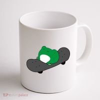Funny Frog On Skateboard Coffee Mug thumb 1