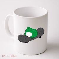 Funny Frog On Skateboard Coffee Mug thumb 0