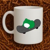 Funny Frog On Skateboard Coffee Mug thumb 2