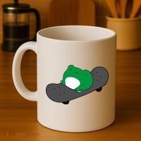 Funny Frog On Skateboard Coffee Mug thumb 4