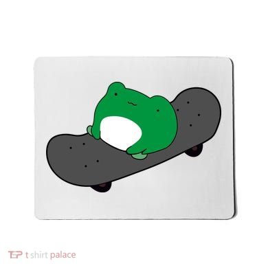 Funny Frog On Skateboard Mousepad
