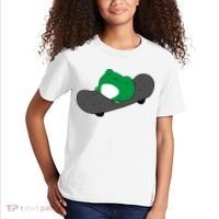 Funny Frog On Skateboard Kids T-Shirt thumb 2