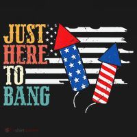 Funny Fourth Of July 4th Of July Im Just Here To Bang Women's Tank Top thumb 5