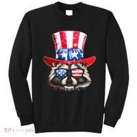 Funny Fourth Of July Fireworks Raccoon Sweatshirt thumb 0