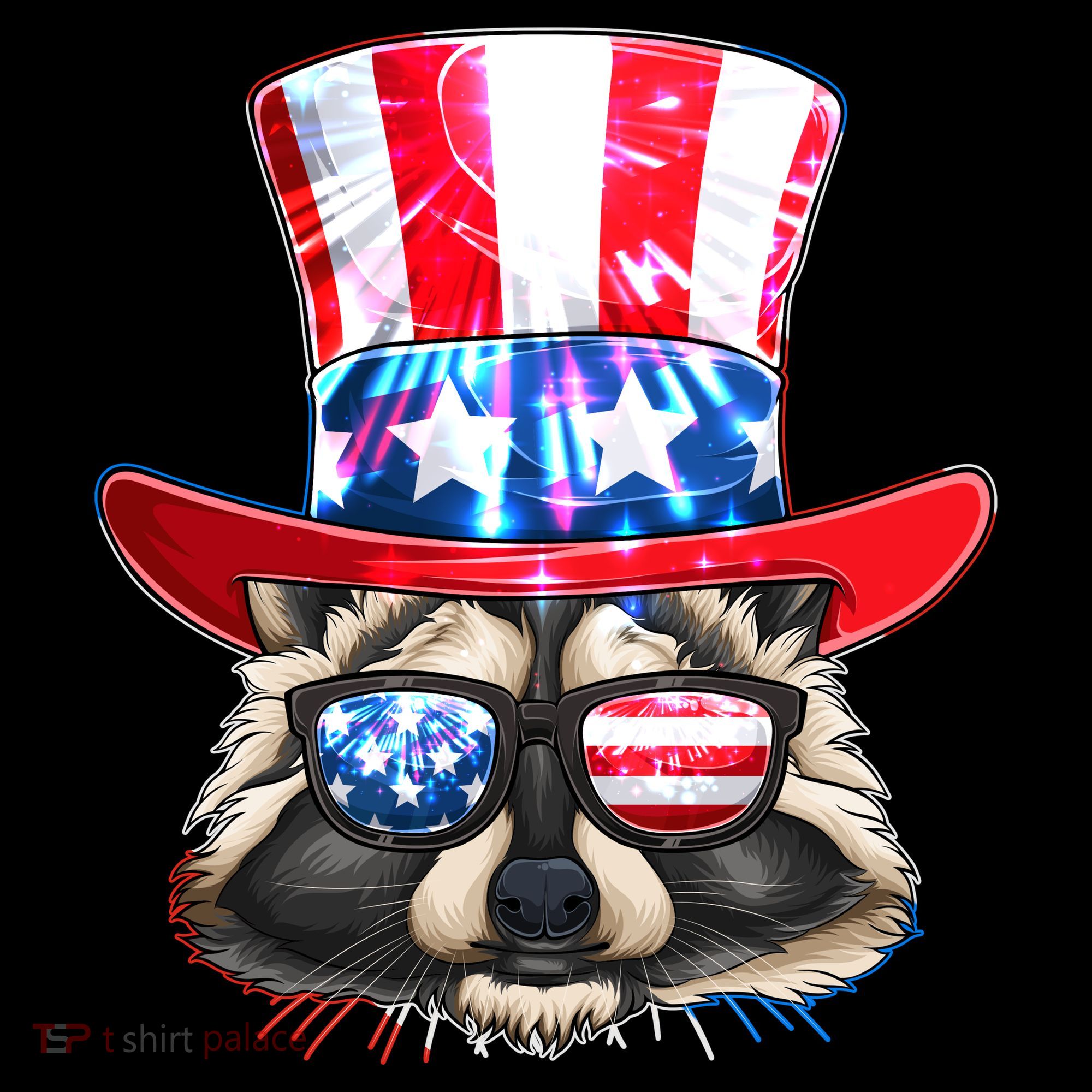 Funny Fourth Of July Fireworks Raccoon Coffee Mug