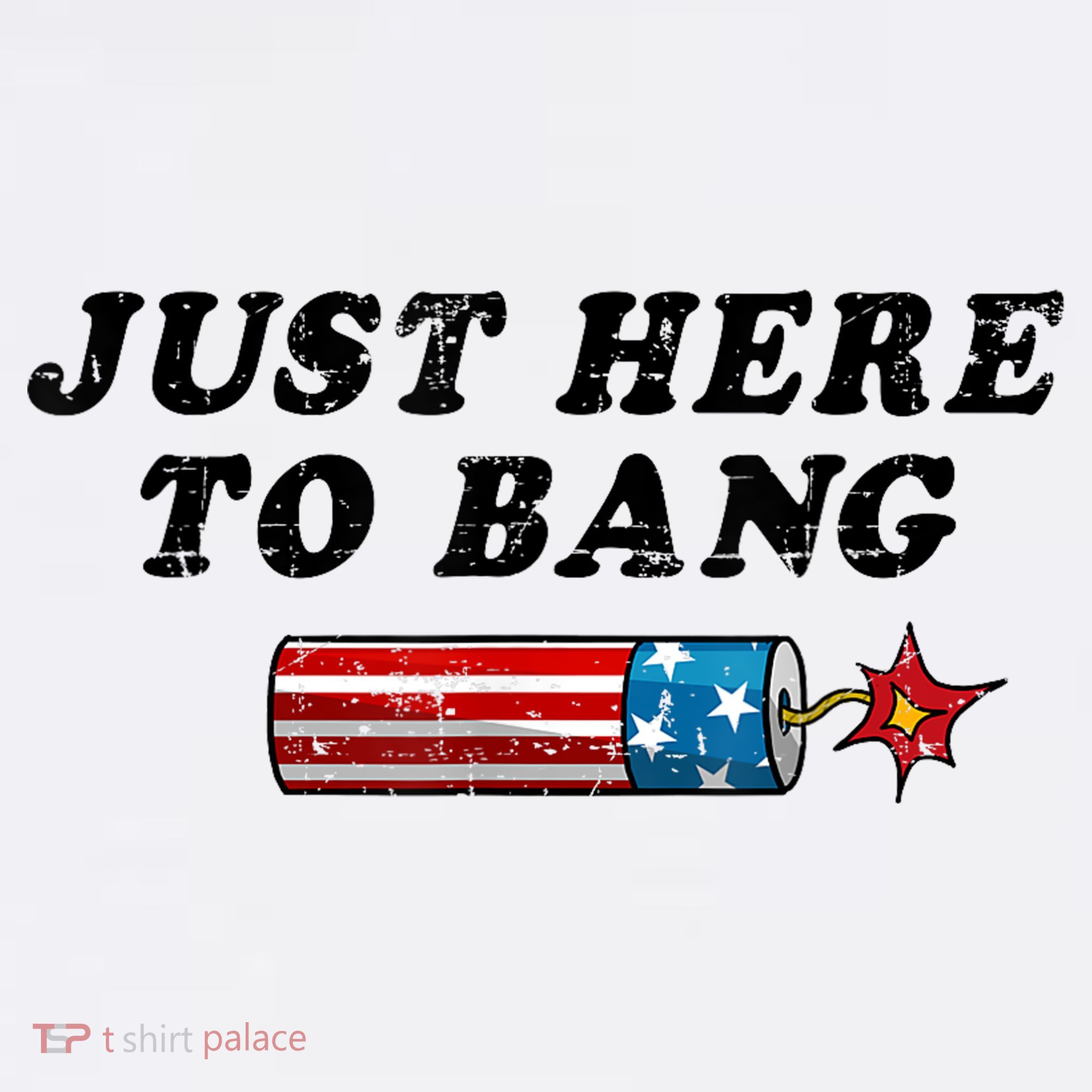 Funny Fourth Of July 4th Of July Im Just Here To Bang T-Shirt