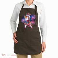 Funny Fourth Of July Fireworks Dabbing Unicorn Apron thumb 2
