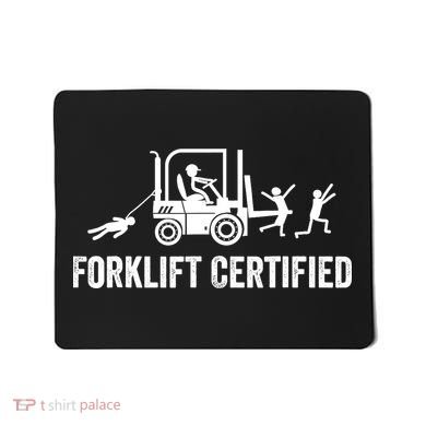 Funny Forklift Operator Forklift Certified Retro Vintage Mousepad