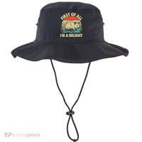 Funny First Of All IM A Delight Gift Bucket Hat thumb 0
