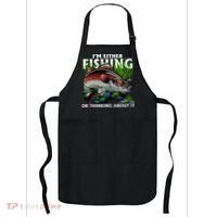 Funny Fishing Or Thinking About It Apron thumb 0