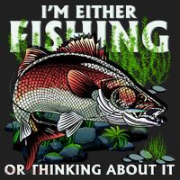 Funny Fishing Or Thinking About It Golf Towel thumb 3