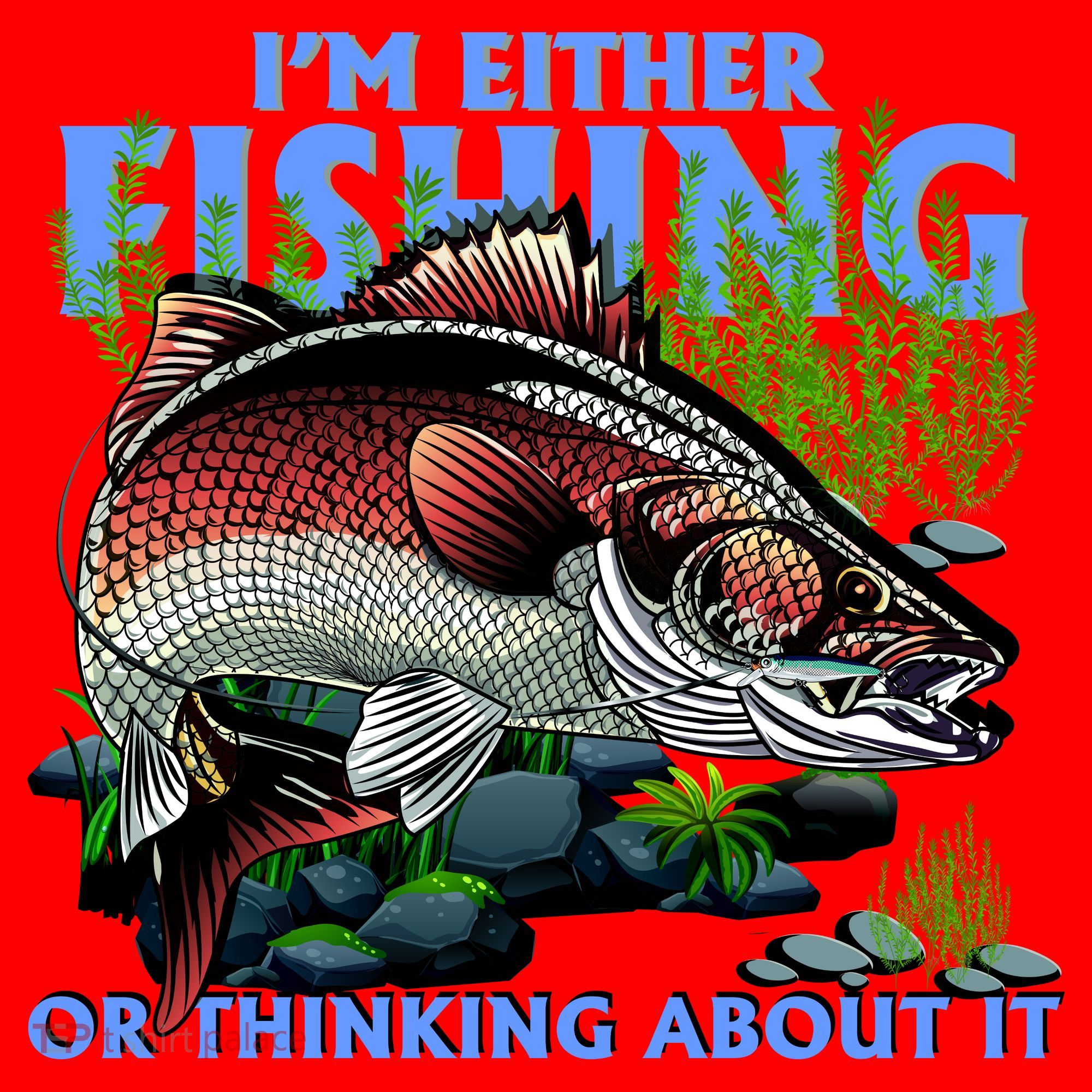 Funny Fishing Or Thinking About It Santa Hat