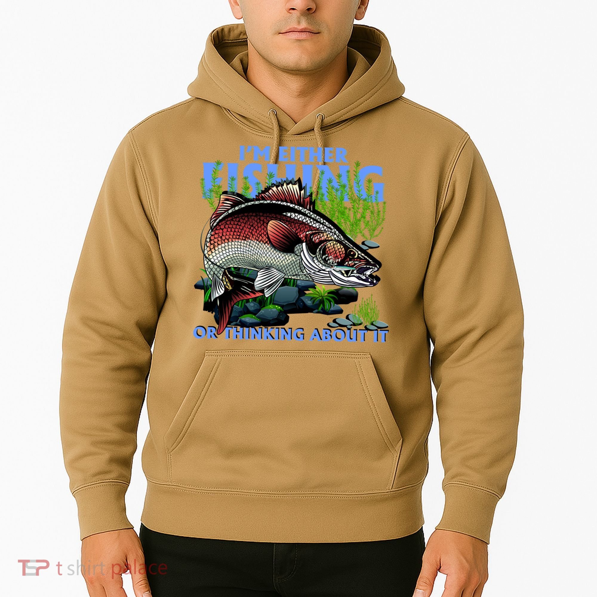 Funny Fishing Or Thinking About It Hoodie