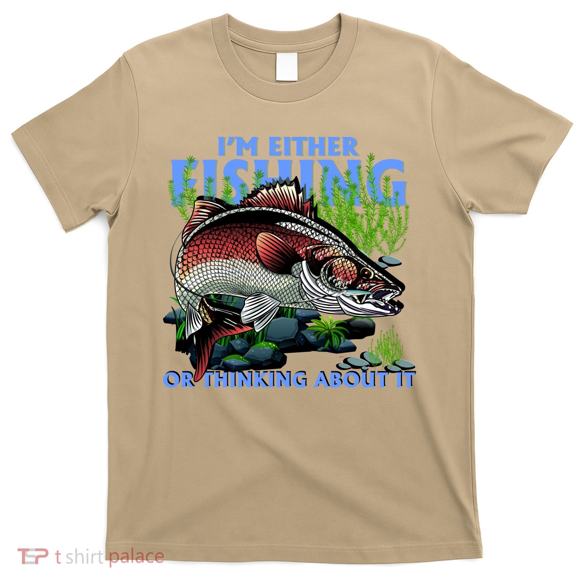 Funny Fishing Or Thinking About It T-Shirt