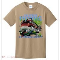 Funny Fishing Or Thinking About It Kids T-Shirt thumb 0