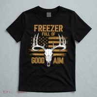 Freezer Full Of Good Aim Deer Hunting Season Hunter Dad T-Shirt thumb 5