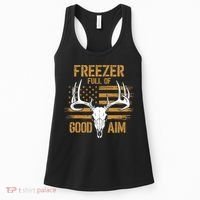 Freezer Full Of Good Aim Deer Hunting Season Hunter Dad Women's Tank Top thumb 0