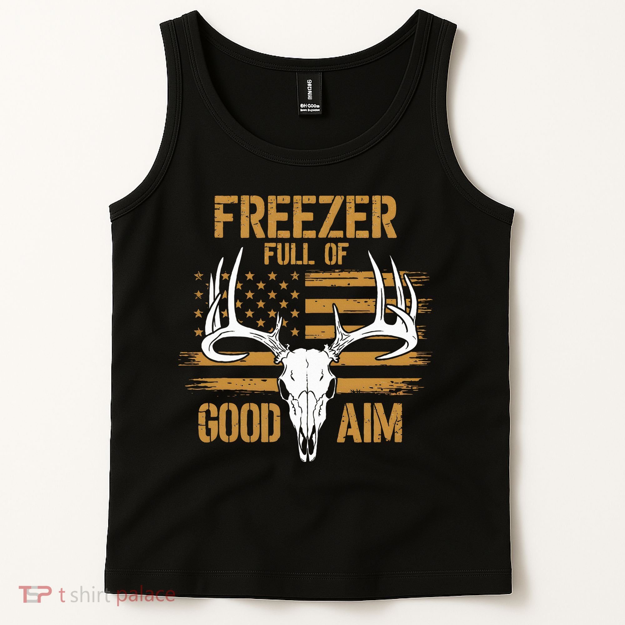 Freezer Full Of Good Aim Deer Hunting Season Hunter Dad Tank Top