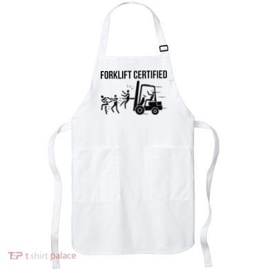 Funny Forklift Operator Forklift Certified Retro Vintage Apron
