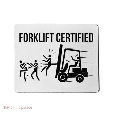 Funny Forklift Operator Forklift Certified Retro Vintage Mousepad